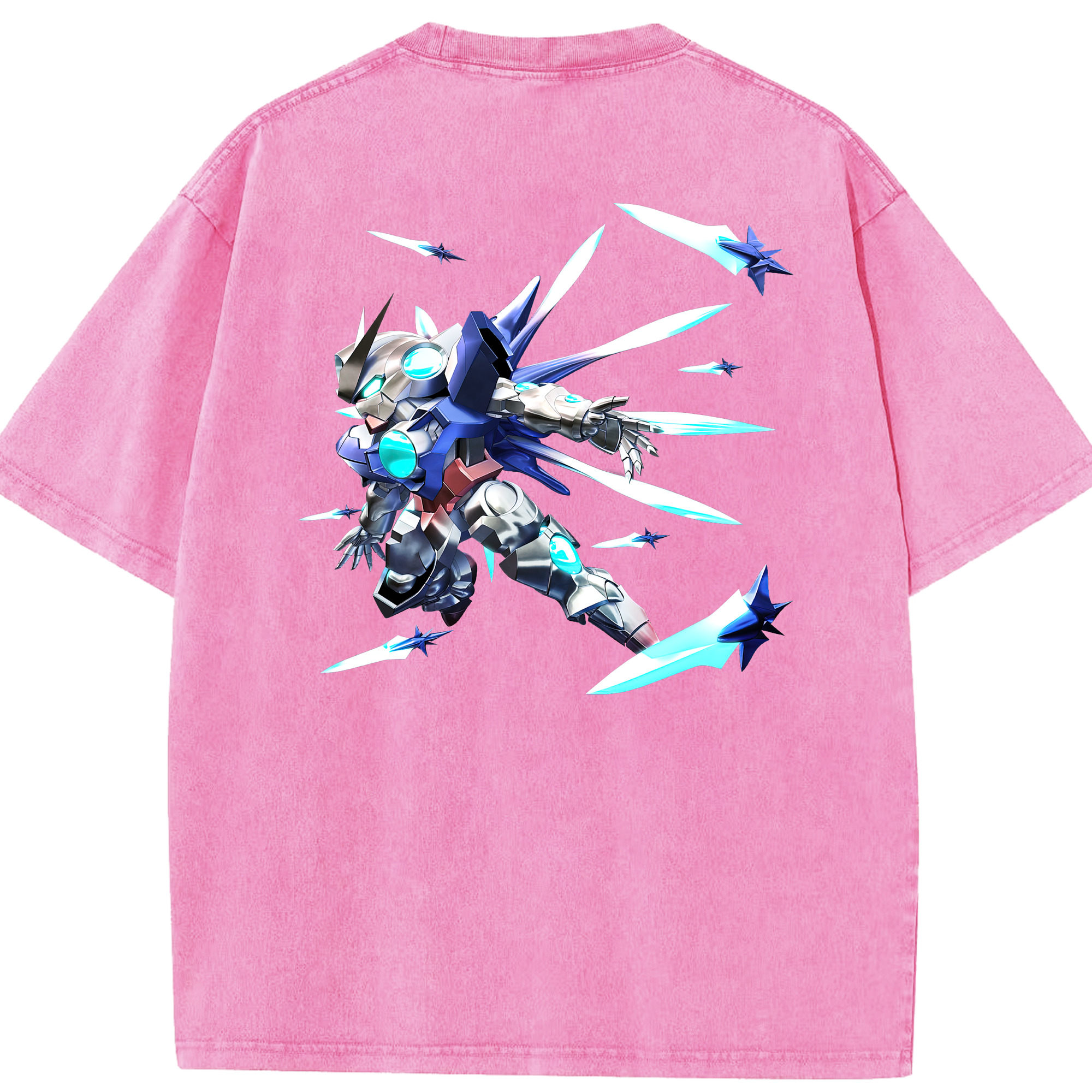 （画像用） 機動戦士ガンダム Mobile Suit Gundam 綿100% ヴィンテージ風 半袖Tシャツ（背面プリント）